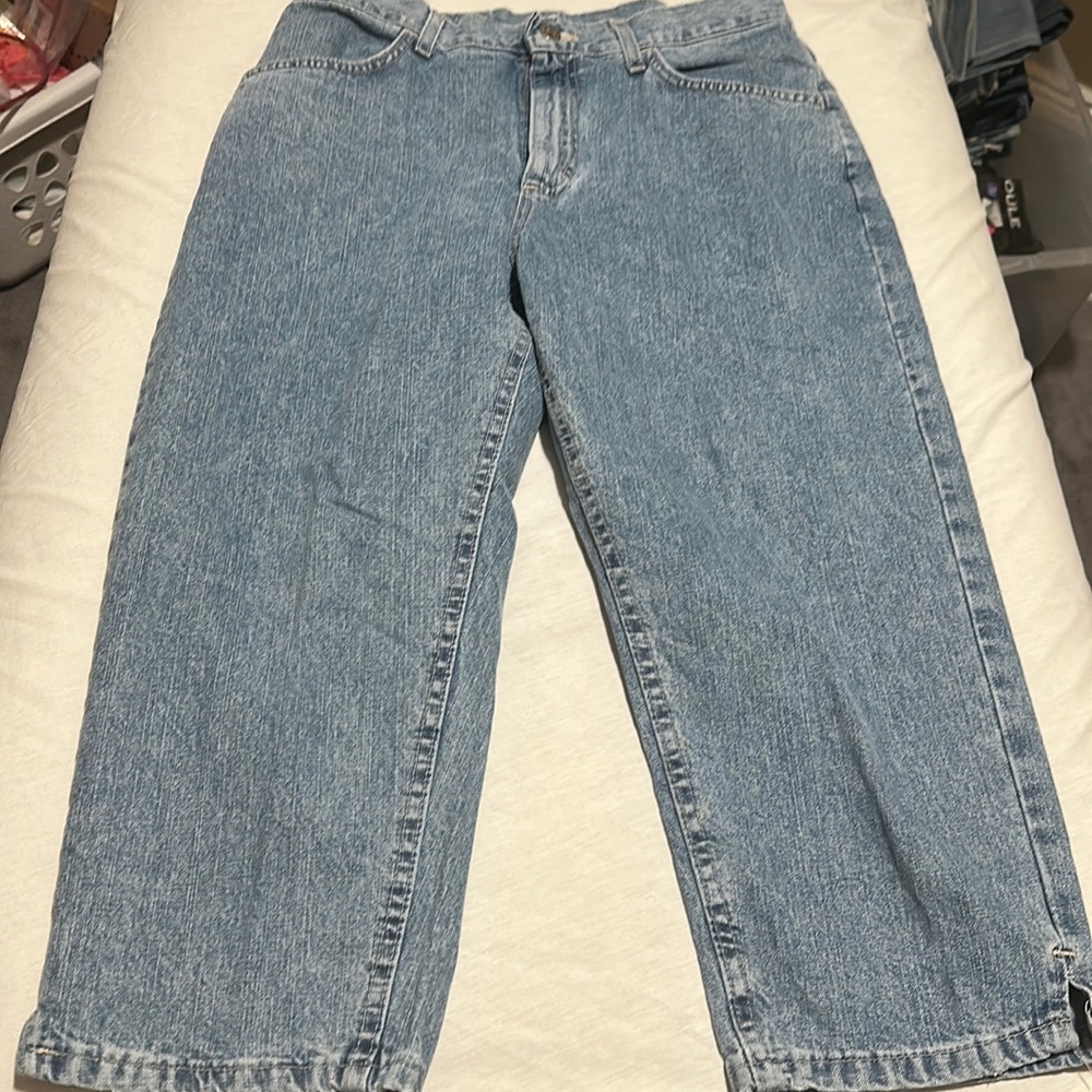 Denim riders capris